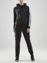 Craft Hoodie Fullzip Pro Control black/white Women